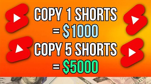 MAKE $5,000 PER MONTH Copy & Paste YouTube Shorts Goldmine (Make Money Online 2024)