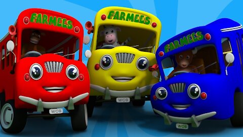 The Wheels on the Bus | Songs for Kids