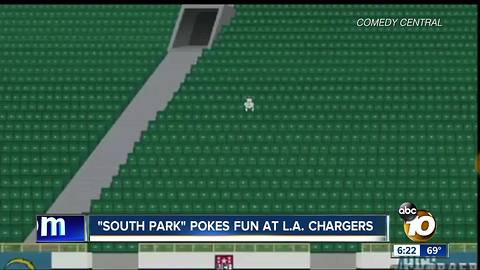 "South Park" pokes fun at Los Angeles Chargers