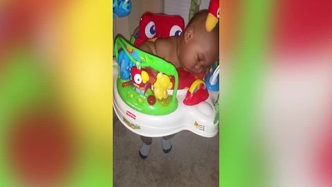 "Funny Sleep Jumping Toddler"