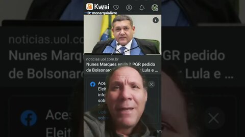 Chupaa! Ministro Nunes marques envia a PGR pedido para investigar Lula e Gleisi Hoffmann