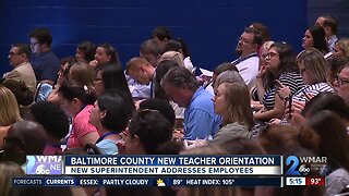 Baltimore County Superintendent addresses new teachers at orientation