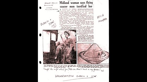 Jessie Roestenberg - Talking About Her Close Encounter With A UFO, England 1954
