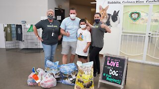 Young entrepreneur supporting shelter animals donates to Nevada SPCA