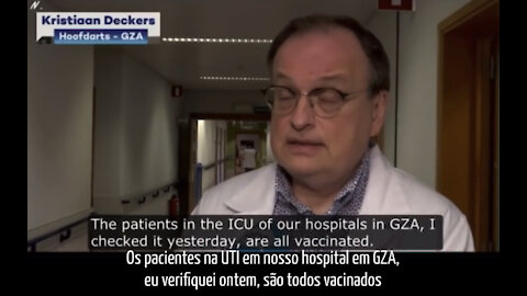 Médico diz que todos os pacientes na UTI do Hospital de Gent (Bélgica) são pessoas vac¡nadas