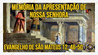 Comentários ao Evangelho da Memória da Apresentação de Nossa Senhora Mt 12, 46-50