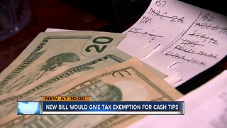 Lawmakers propose making cash tips tax free