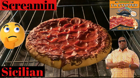 Eating Frozen Supermarket Pizza For The First Time | Does Sceamin Sicilian Have Iconic Frozen Foods
