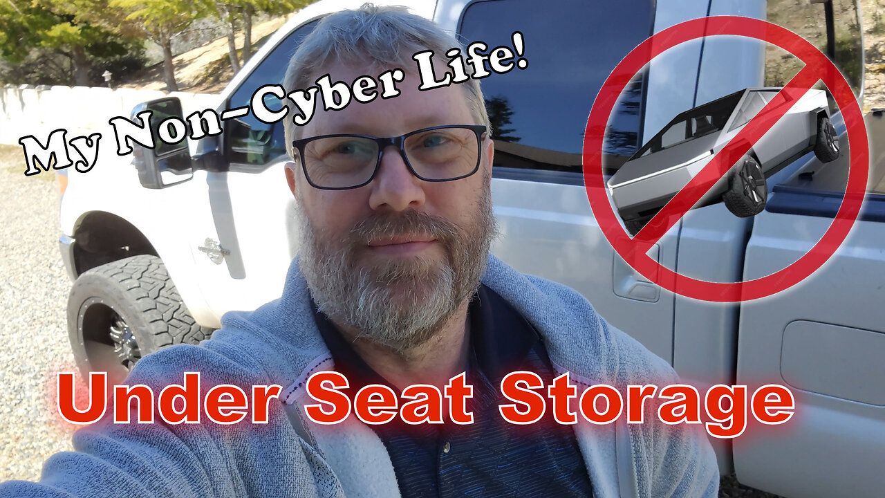 My NonCyberturck's Under Seat Storage