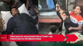Footage of assassination attempt on Pakistani Ex-PM Imran Khan