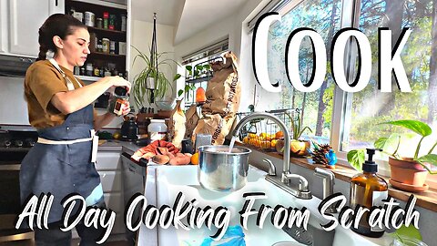 FALL DAY IN THE KITCHEN Weekly Meal Prep, Food Preservation, and Cooking From Scratch Recipes