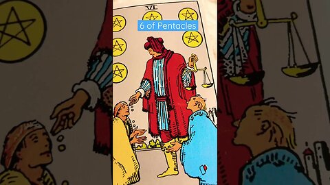 6 of Pentacles #shorts #learntarot