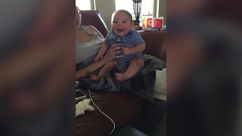 Dad Pretends To Be Batman, Baby Laughs Uncontrollably