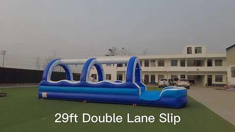 29ft Double Lane Slip #inflatablemanufacturer#factorybouncehouse #factoryslide #bounce#inflatable