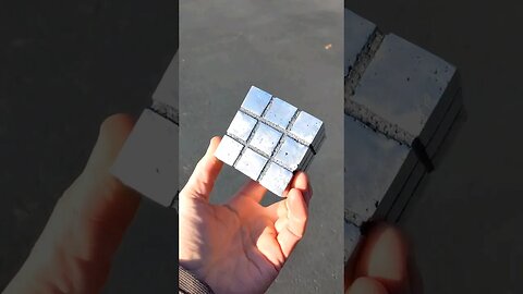 D.I.Y. Metal Rubix Cube Art using Styrofoam #diy #tutorial #amazing #shorts