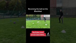 Receiving the ball on the back foot exercise