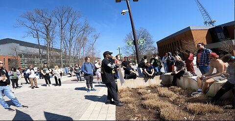 George Mason Univ: Student Assaults Us With Ketchup, Elijah Draws Huge Crowd of Over 100 Students, Muslims Almost Erupt Into Violence, Sodomites Exalt Perversion, Humble Lesbians Seek Truth Toward The End