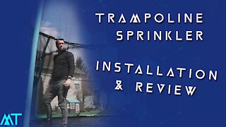 Kids' trampoline sprinkler review & installation