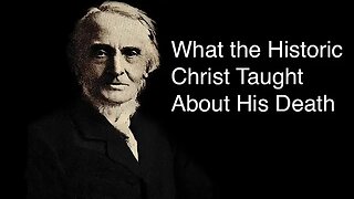 What the Historic Christ Taught About His Death – Alexander Maclaren
