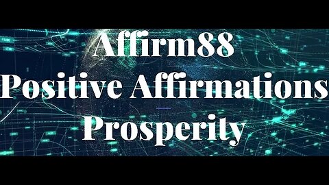Prosperity Positive Affirmations - Manifest Law of Attraction
