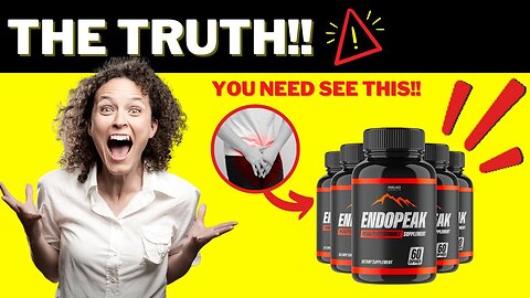 ENDOPEAK ((⛔THE TRUTH!⛔)) ENDOPEAK REVIEW - Endopeak Men Supplement - Endo Peak Reviews