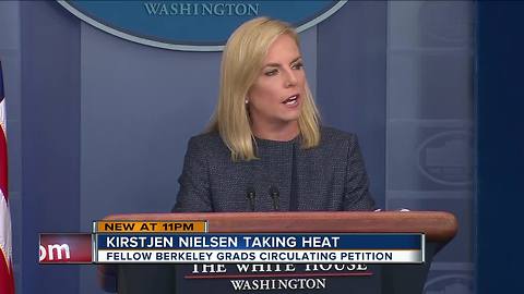 Alumni from Kirstjen Nielsen's Tampa high school condemn her in open letter to school's headmaster