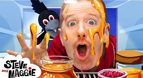 Magic Finger Family Food Swap Story for Kids with Steve and Maggie | Naughty Maggie Magic for Kids
