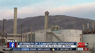 Trona recovering from multiples earthquakes in the Ridgecrest area