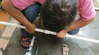 repair of water pump.