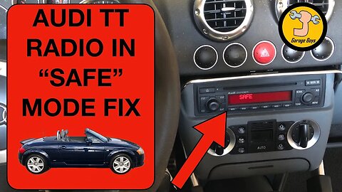 Audi TT Radio Safe Mode Fix