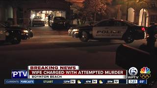 Boynton Beach wife charged with attempted murder after husband shot