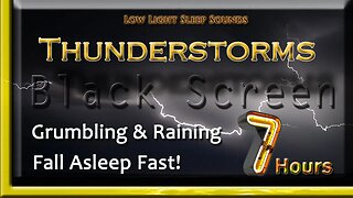 🔴Heavy Rain and Thunder | 7 HOURS | Black Screen | Sleep Easy | Studying | Relaxing | Sleep Fast
