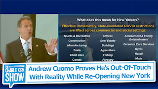 Andrew Cuomo Proves He's Out-Of-Touch With Reality While Re-Opening New York