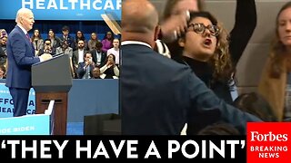 SHOCK MOMENT: Pro-Palestinian Protesters Interrupt Biden's Speech—Then He Somewhat Agrees With Them