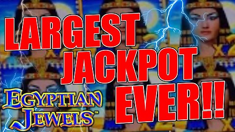 MY LARGEST JACKPOT EVER Playing Dollar Storm Egyptian Jewels!