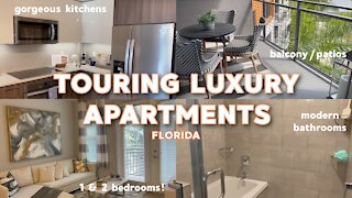 TOURING LUXURY APTS IN FLORIDA | apartment hunting in TAMPA, FLORIDA