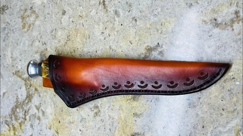 Made a sheath for the restored knife