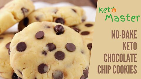 No-Bake Keto Chocolate Chip Cookies | Low Carb Cookies | Sugar-Free Cookies