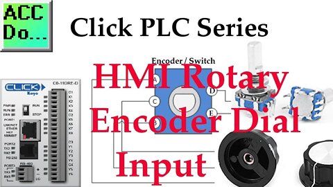 Click PLC HMI Rotary Encoder Dial Input