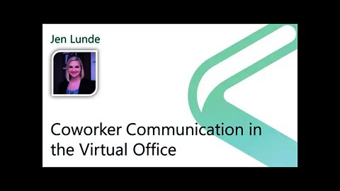 2021 Data.SQL.Saturday.LA presents: Coworker Communication in the Virtual Office