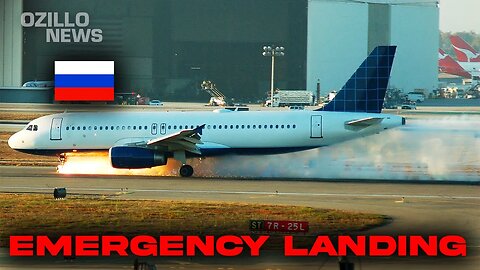 World News! A Passenger Plane Made an Emergency Landing in a Field in Russia!