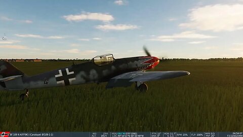 Bf109K-4 Ace In A Flight, Mit Trackir-Fehlfunktion (DCS Normandy)