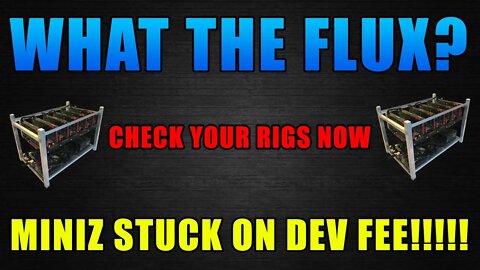 Check Your MiniZ FLUX Rigs Now!!!