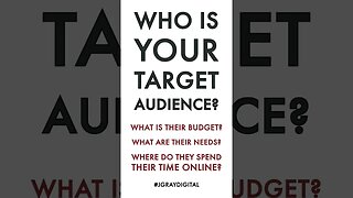 Do you know your target audience? #jgraydigital