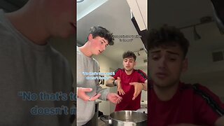 I didn’t know you couldn’t do that in Italy 😭😂#shorts #boys #funny #cooking