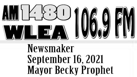 Wlea Newsmaker, September 16, 2021, Alfred Mayor Becky Prophet