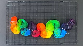 How to Tie Dye : Rainbow Mermaid Scales Ice Dye T Shirt