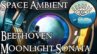 Space Ambient Scene - Moonlight Sonata / Beethoven [Classical] 4K