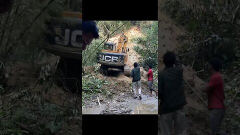 Clearing a Path: Heavy Machinery Cuts Roads Through the Thick forest #arunachalpradesh #itanagar