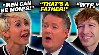 Piers Morgan DEBATES Feminist Over CLAIM That MEN Can Be MOTHERS